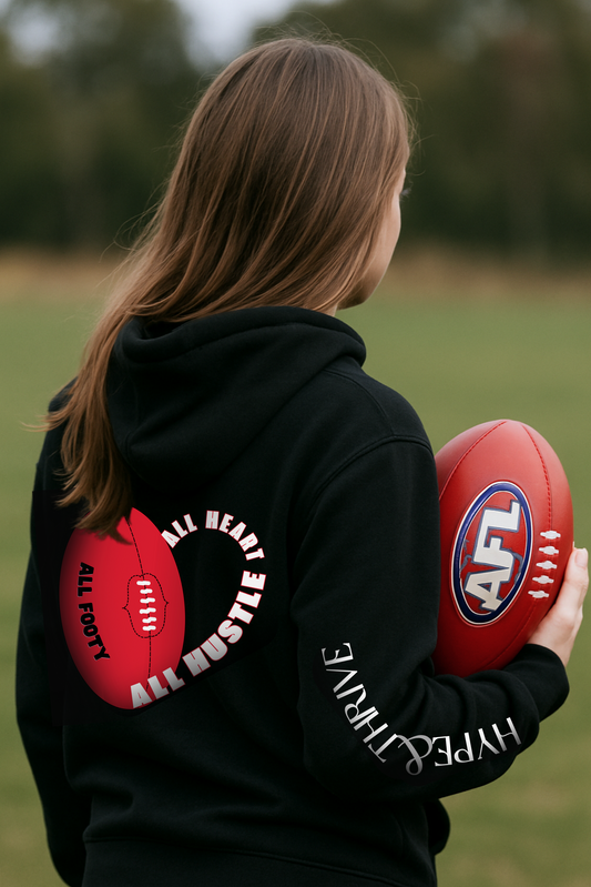 H&T AFL Hoodie – All Heart. All Hustle. All Footy.
