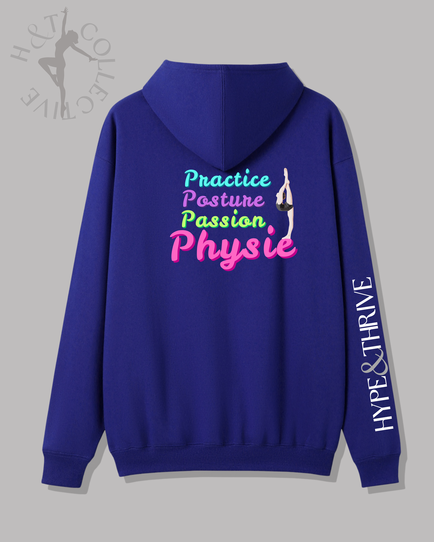 H&T Adult Hoodie - Practice, Posture, Passion, Physie