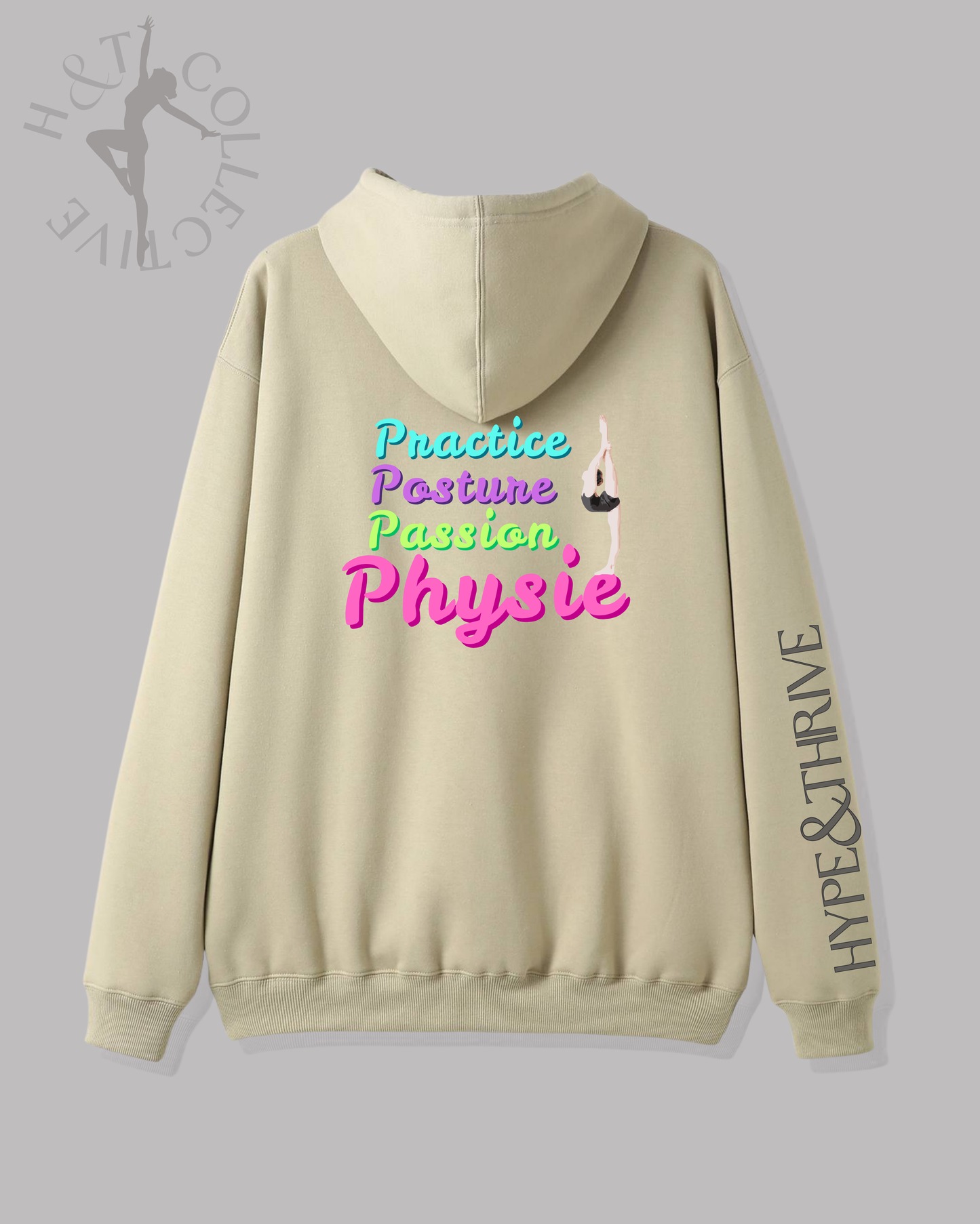 H&T Adult Hoodie - Practice, Posture, Passion, Physie
