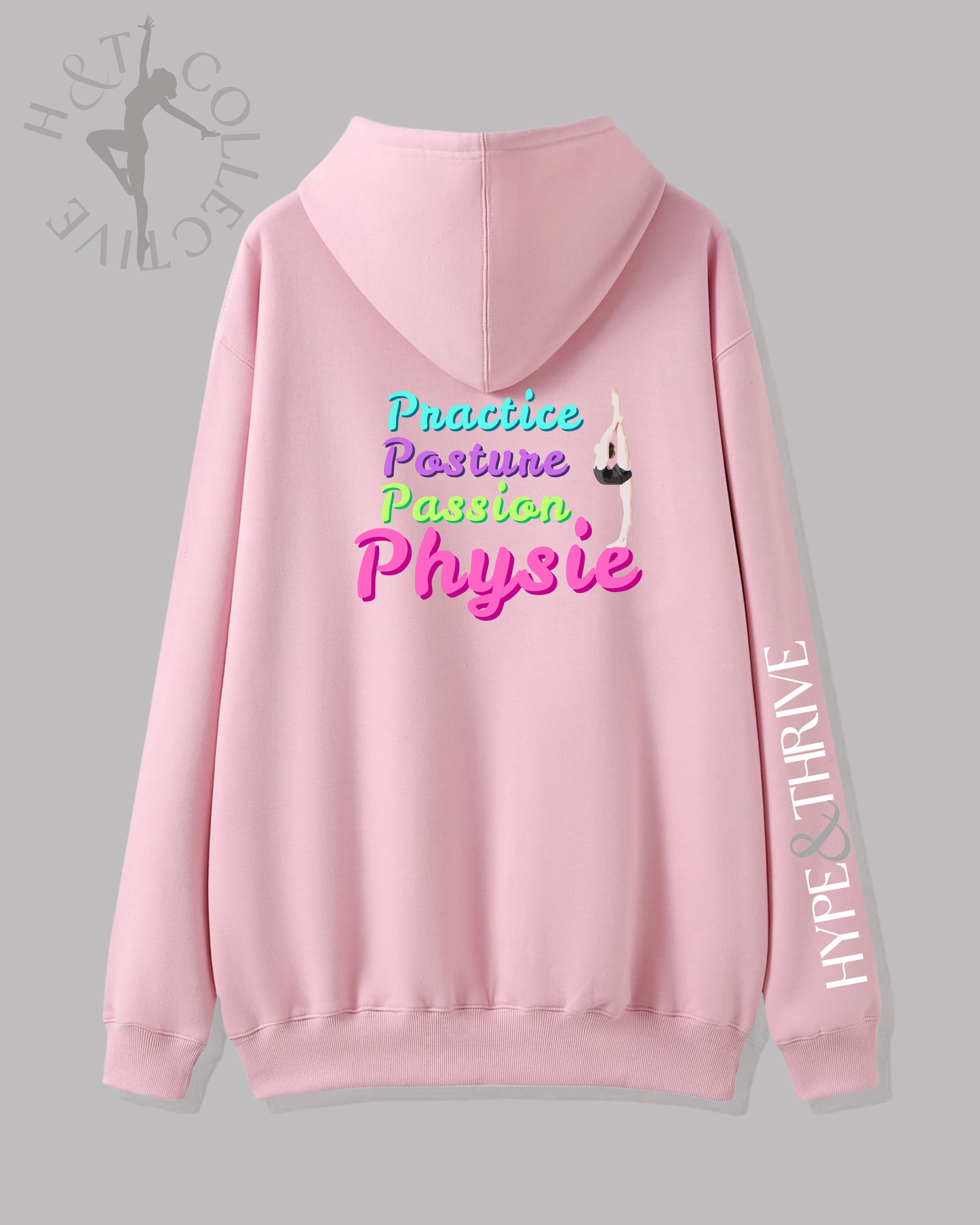 H&T Adult Hoodie - Practice, Posture, Passion, Physie