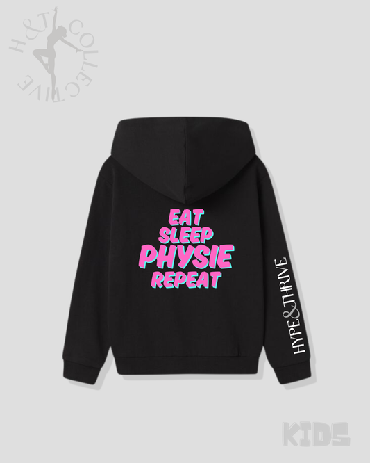 H&T Kids Hoodie - Eat, Sleep, Physie, Repeat.