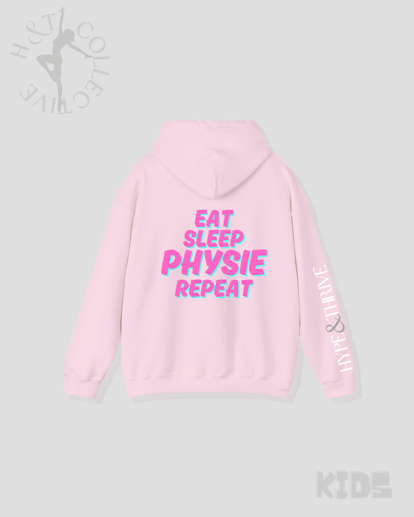 H&T Kids Hoodie - Eat, Sleep, Physie, Repeat.