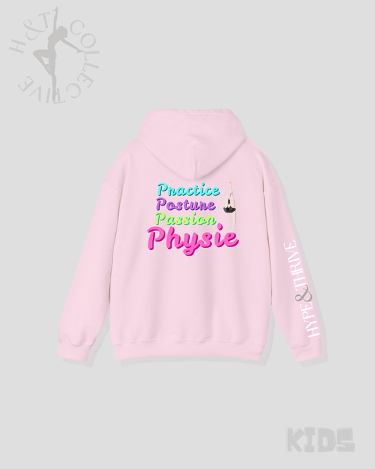 H&T Kids Hoodie - Practice, Posture, Passion, Physie