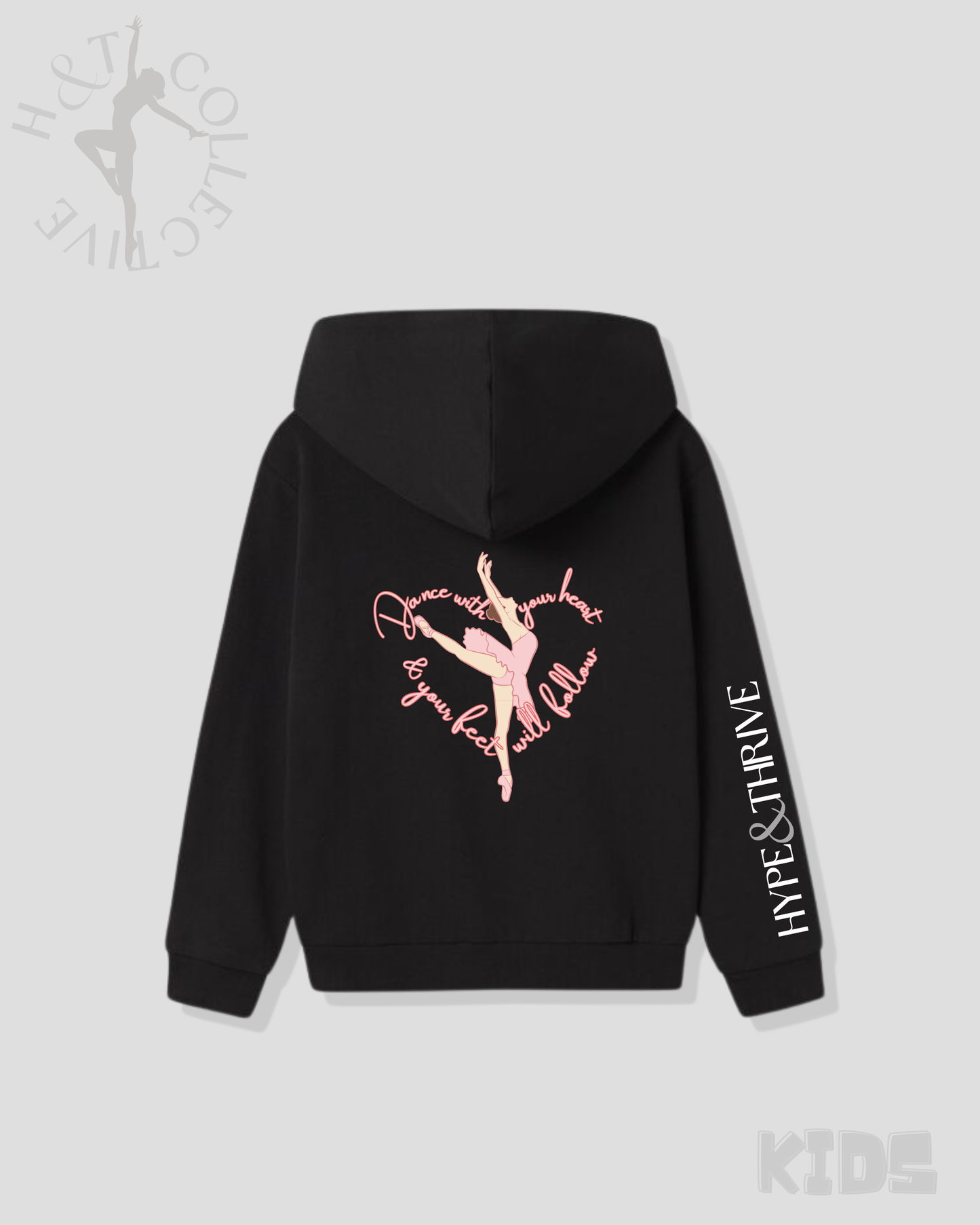 H&T Kids ZIP Hoodie - Ballet Heart