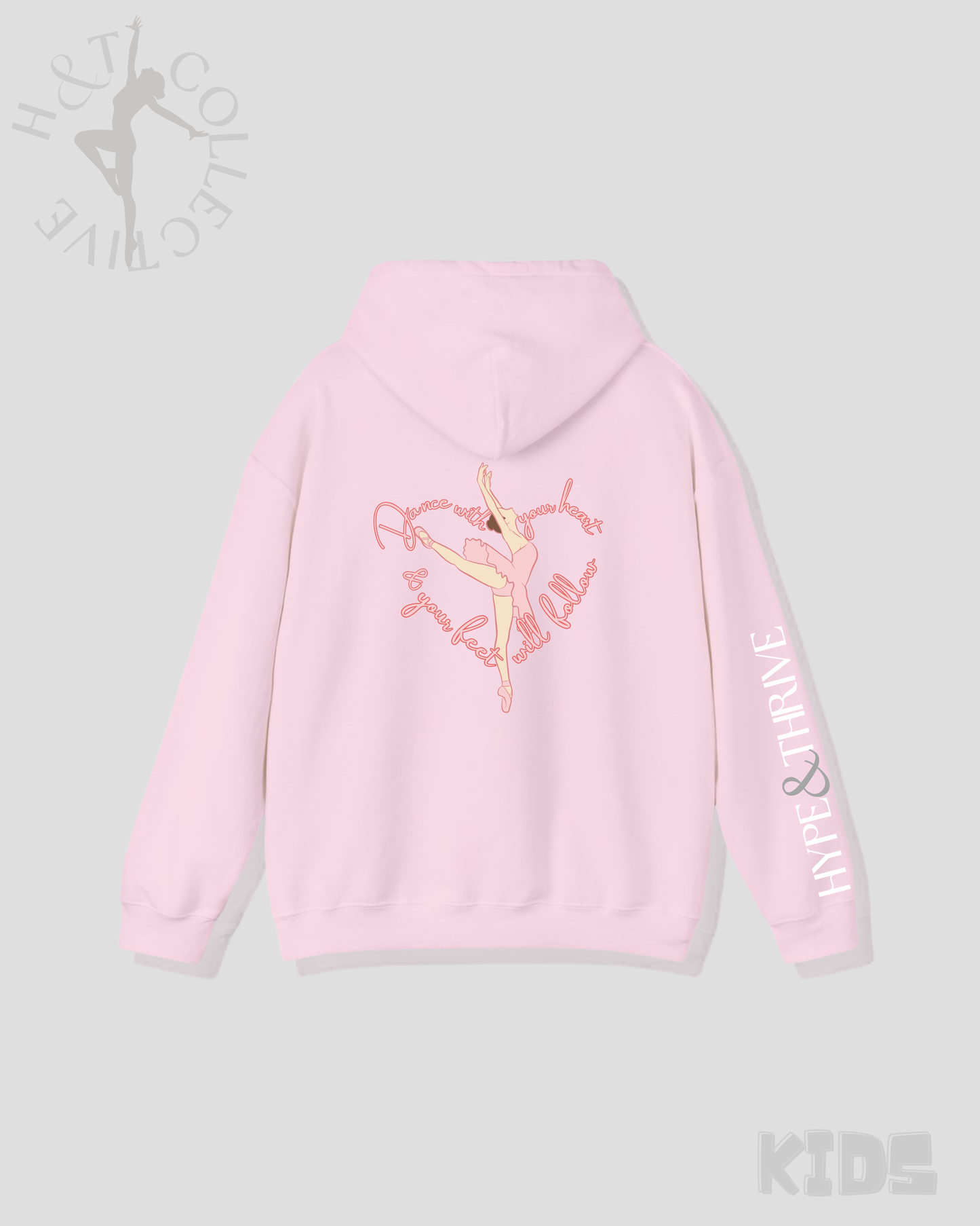H&T Kids ZIP Hoodie - Ballet Heart