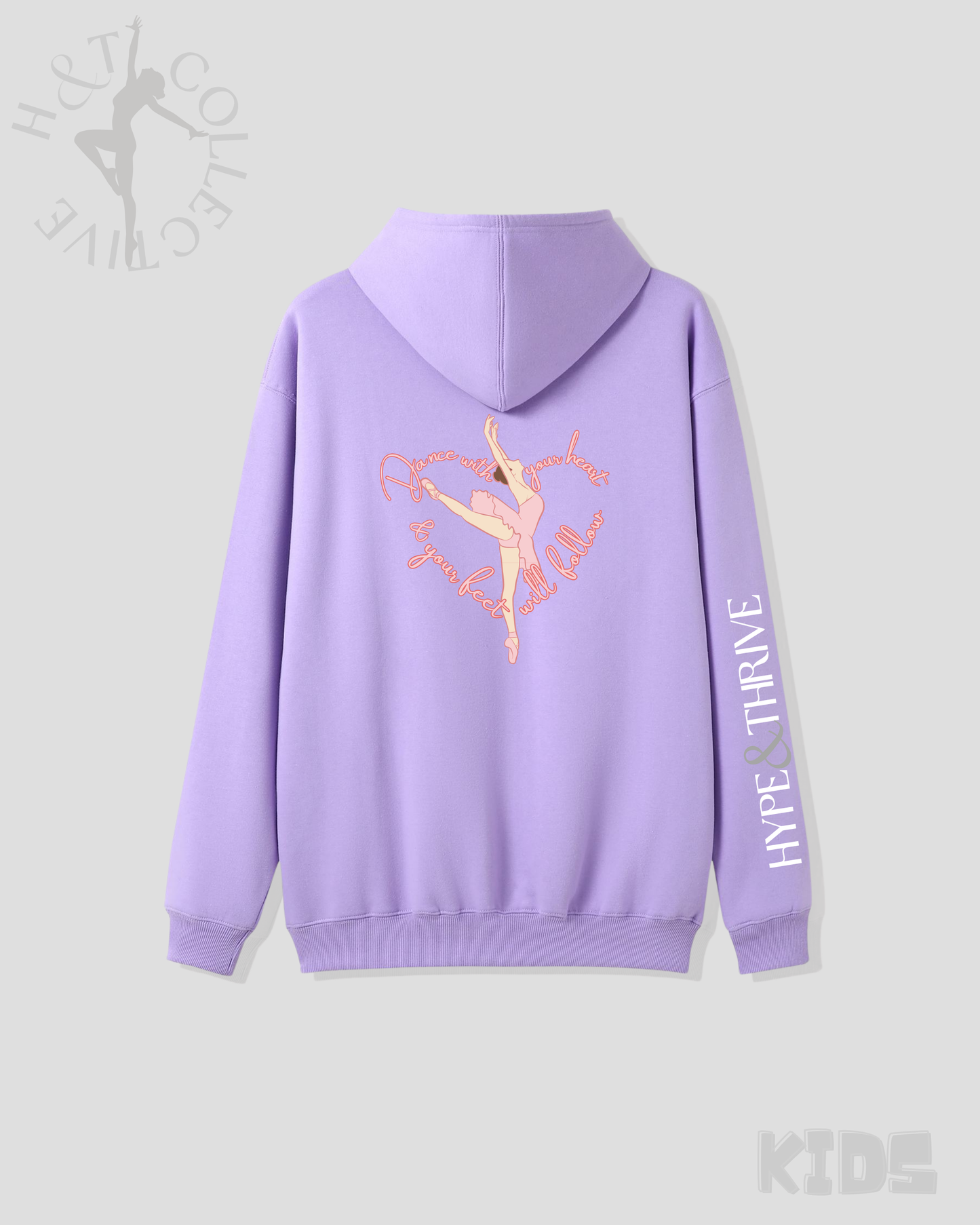 H&T Kids ZIP Hoodie - Ballet Heart
