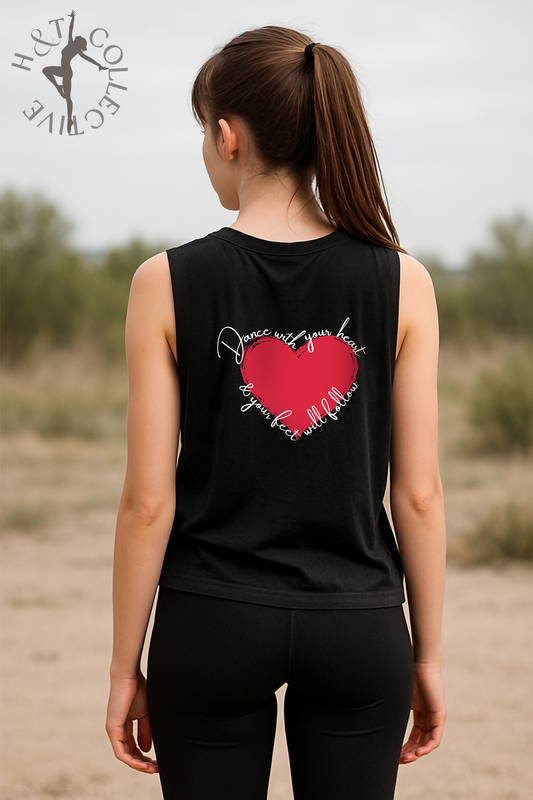 H&T Teens Muscle T - Dance With Your Heart