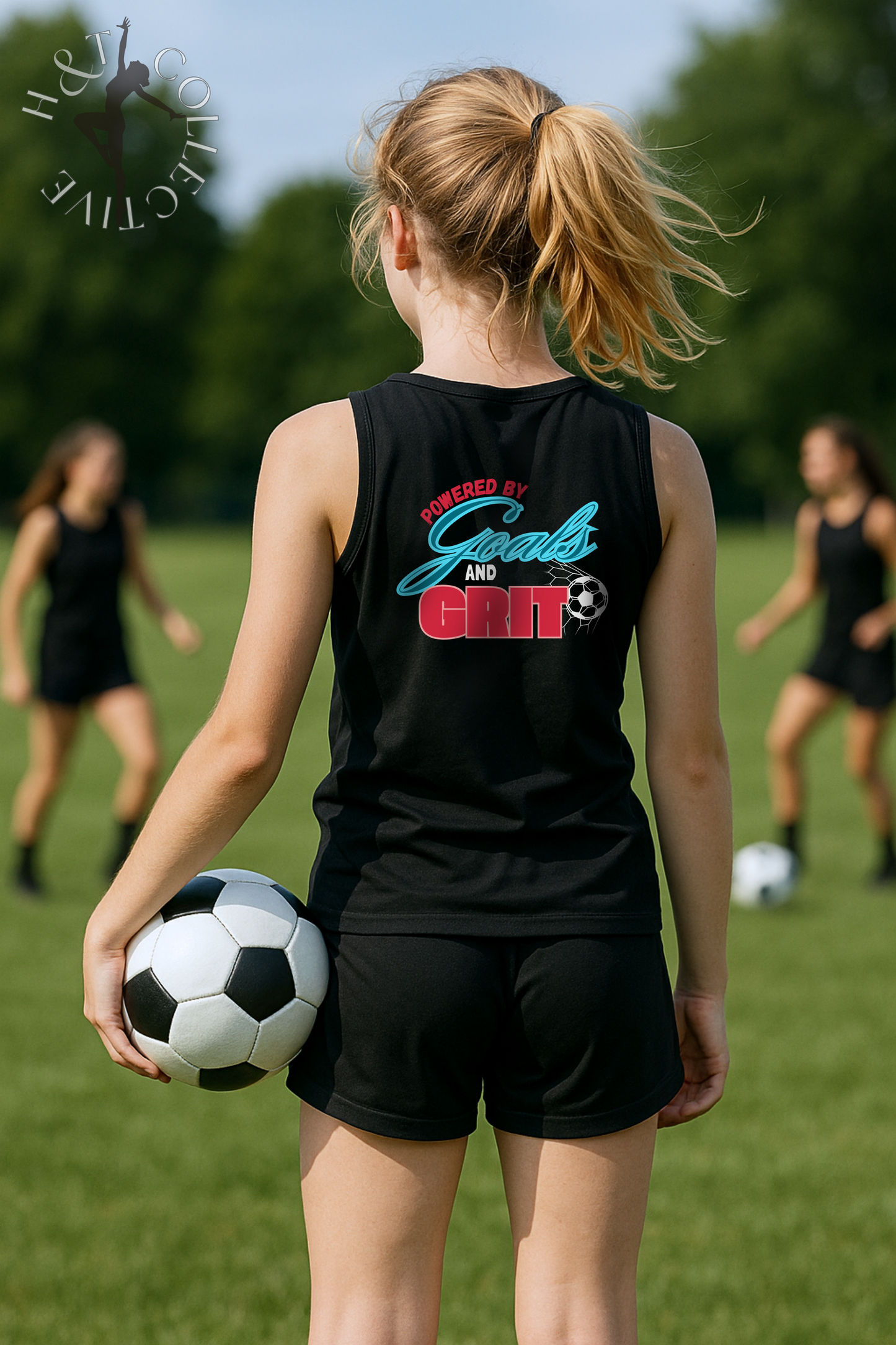 H&T Teens Muscle T - Powered By Goals and Grit