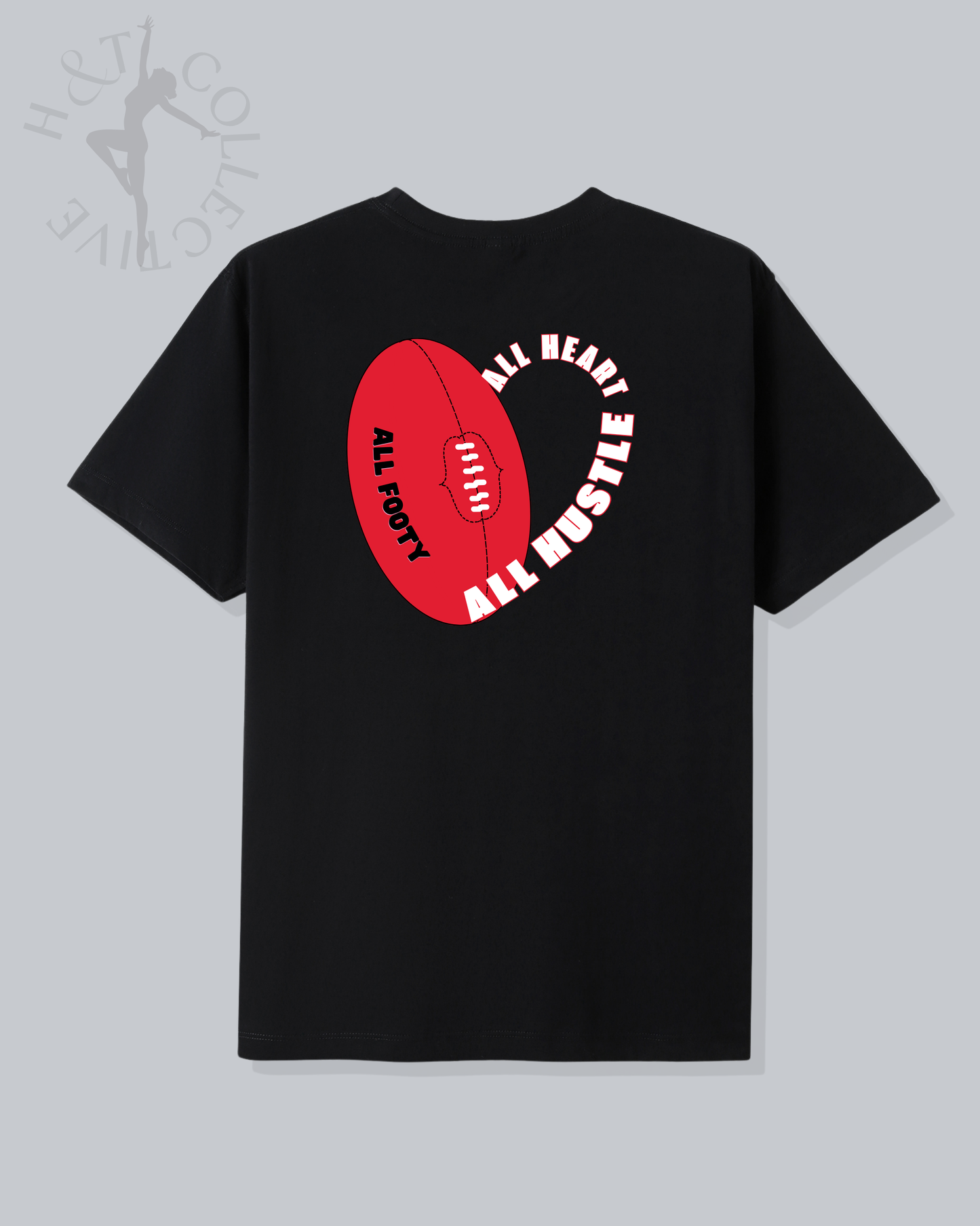 H&T Adult TShirt - All Heart All Hustle All Footy