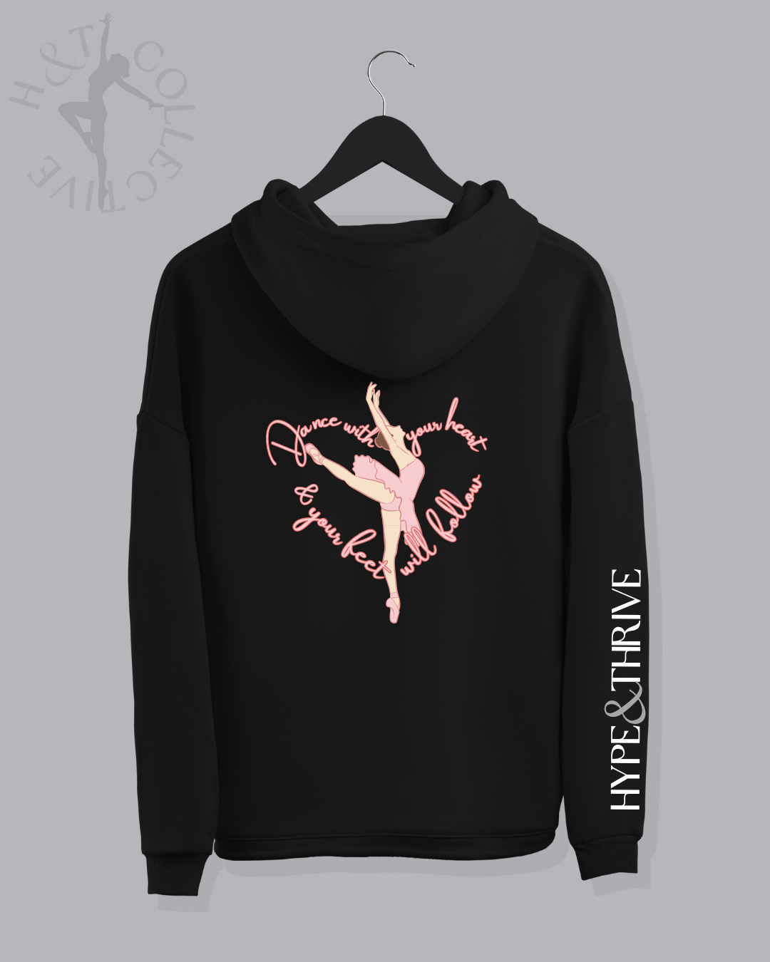H&T Adult Zip Hoodie - Ballet Heart