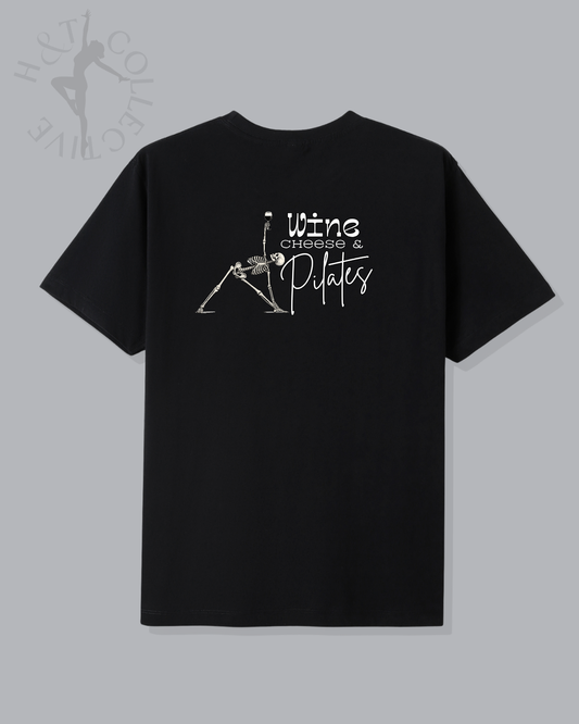 H&T Adult TShirt - Wine, Cheese and Pilates