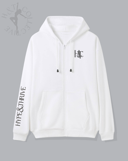 H&T Adult Zip Hoodie - Practice, Posture, Passion, Physie