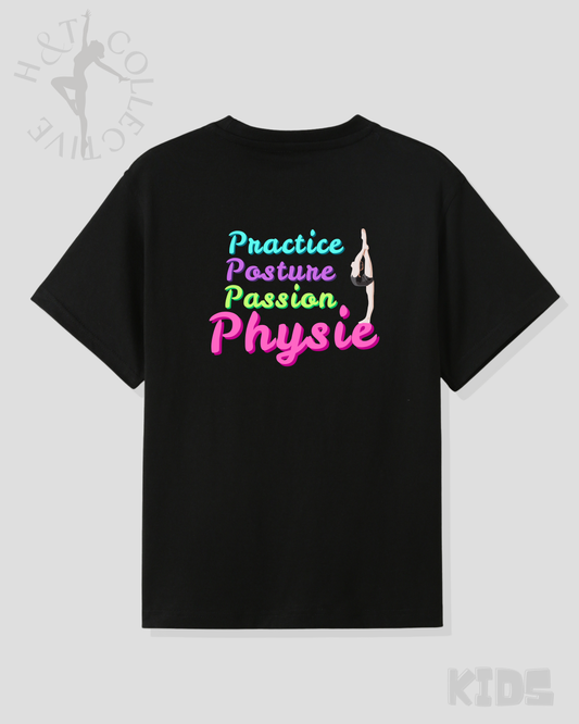 H&T Kids TShirt - Practice, Posture, Passion, Physie