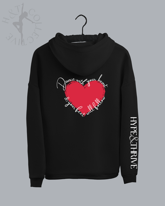 H&T Adult Zip Hoodie - Dance with your Heart