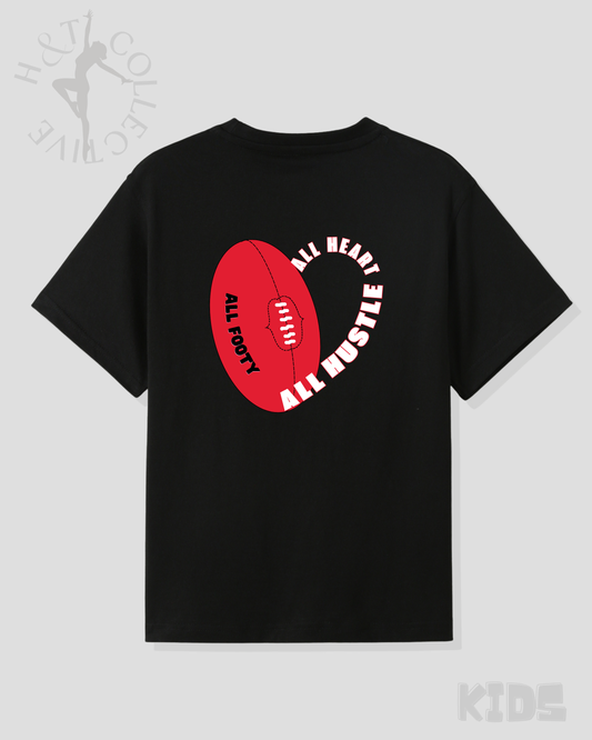 H&T Kids TShirt - All Heart All Hustle All Footy