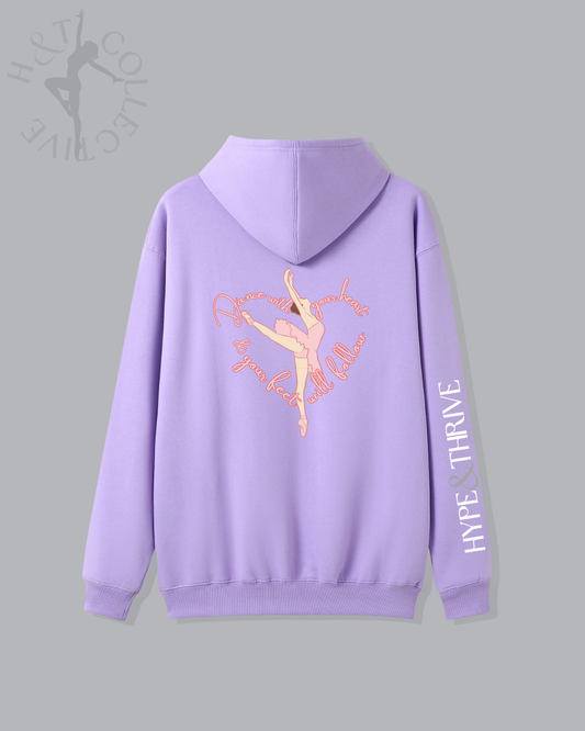 H&T Adult Zip Hoodie - Ballet Heart