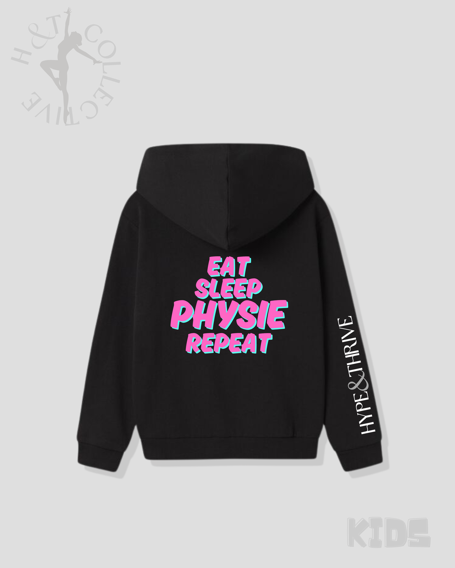 H&T Kids Hoodie - Eat, Sleep, Physie, Repeat.