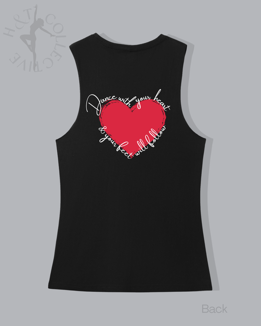 H&T Adults Muscle T - Dance With Your Heart