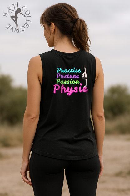 H&T Teens Muscle T - Practice, Posture, Passion, Physie