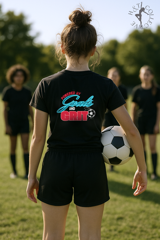 H&T Kids TShirt - Powered by Goals and Grit