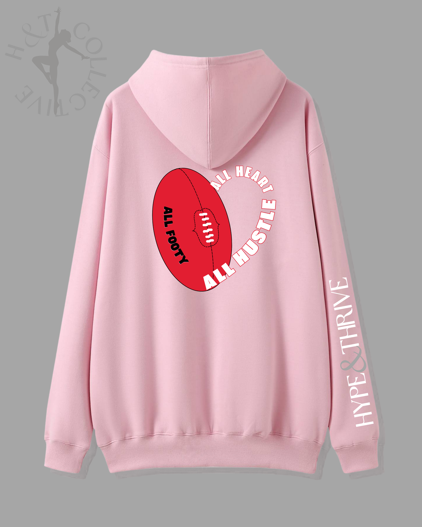 H&T AFL Hoodie – All Heart. All Hustle. All Footy.