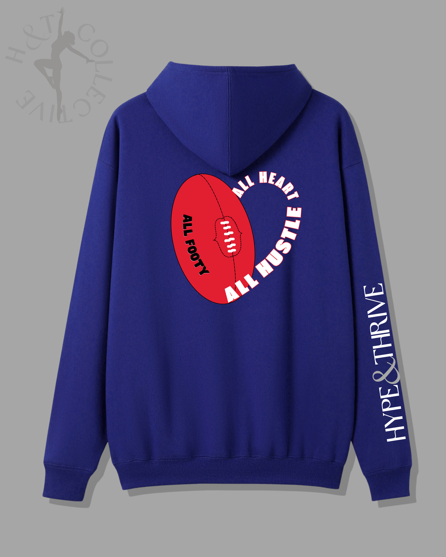 H&T AFL Hoodie – All Heart. All Hustle. All Footy.