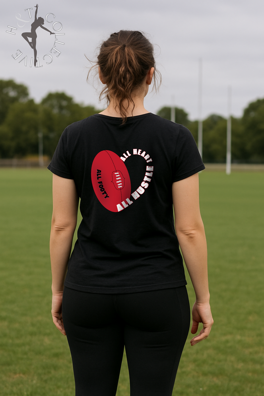 H&T Adult TShirt - All Heart All Hustle All Footy