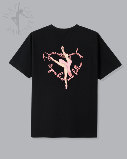 H&T Adult TShirt - Dance with your Heart