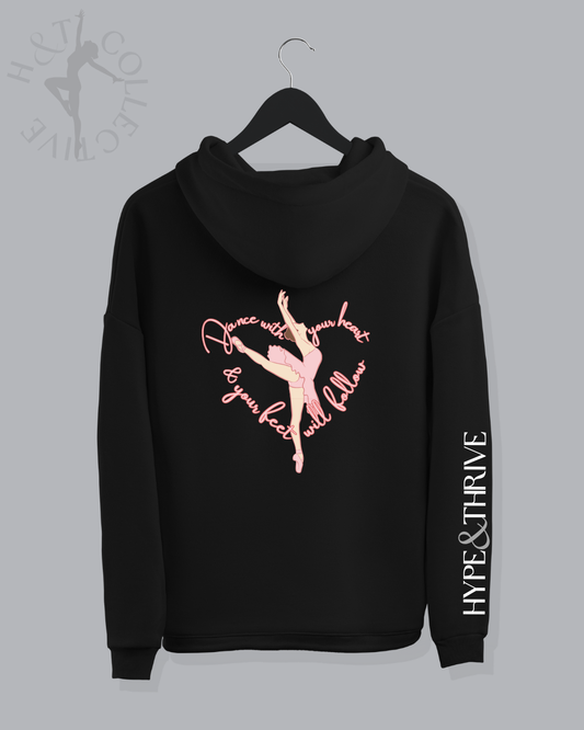 H&T Adult Zip Hoodie - Ballet Heart