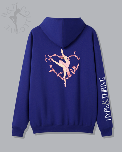 H&T Adult Zip Hoodie - Ballet Heart