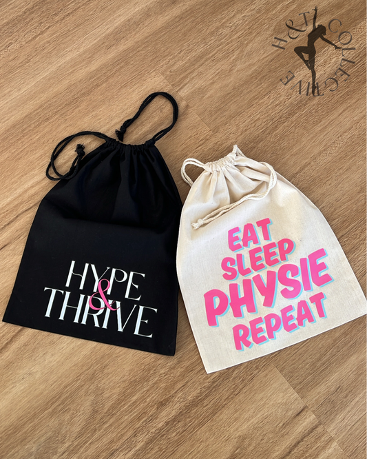 Calico Drawstring Bag